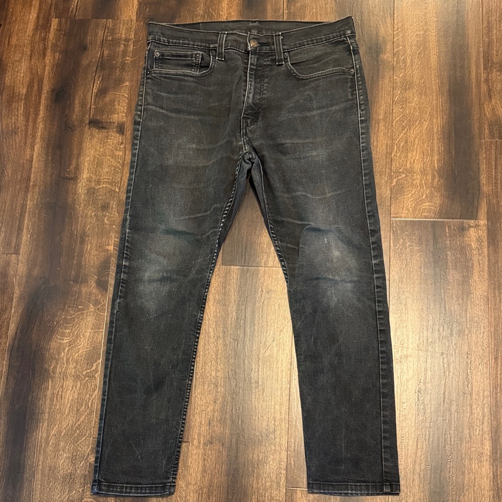 Levis 512 Men's Black Straight Leg Jeans